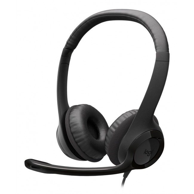 Logitech H390 Headset Wired Head-band Calls/Music USB Type-C Black