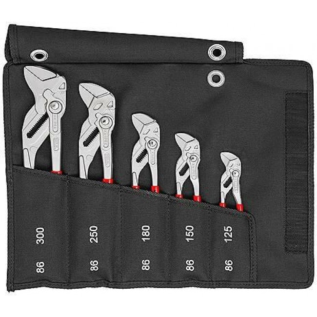 KNIPEX set of 5 pliers-wrenches 125/150/180/250/300mm KNIPEX set of 5 pliers-wrenches 125/150/180/250/300mm