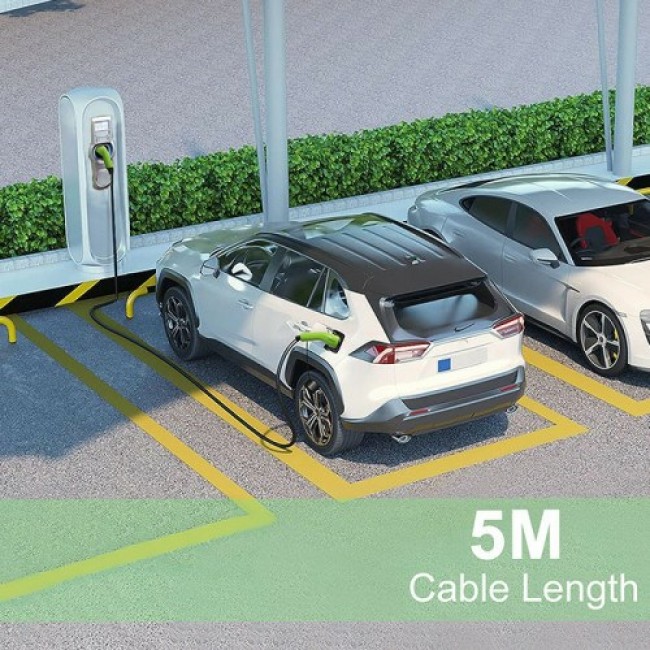 Qoltec 52474 electric vehicle charging cable Black Type 2 5 m Qoltec 52474 electric vehicle charging cable Black Type 2 5 m