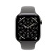 Apple Watch Series 11 GPS + Cellular 46mm Natural Titanium Case with Stone Grey Sport Band - M/L