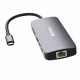 Verbatim CMH-09 USB Type-C 10000 Mbit/s Silver Verbatim CMH-09 USB Type-C 10000 Mbit/s Silver
