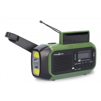 Nedis RDDBCR2000GN radio Portable Digital Black, Green