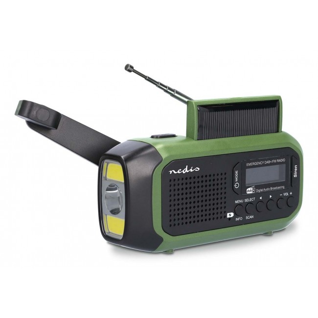 Nedis RDDBCR2000GN radio Portable Digital Black, Green