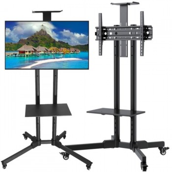 DNA TV STAND black steel floor stand