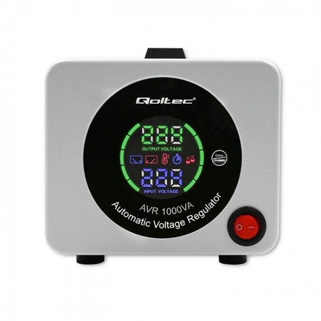Qoltec 50723 Automatic Voltage Stabilizer AVR 1000VA