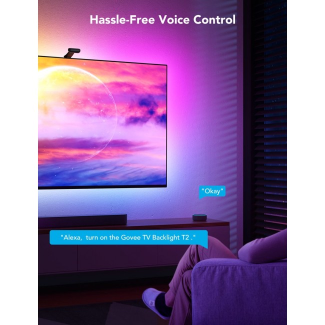 Govee H605C Envisual TV Backlight T2 | LED Strip | for TV 75-85 inch, RGBIC, Wi-Fi+Bluetooth