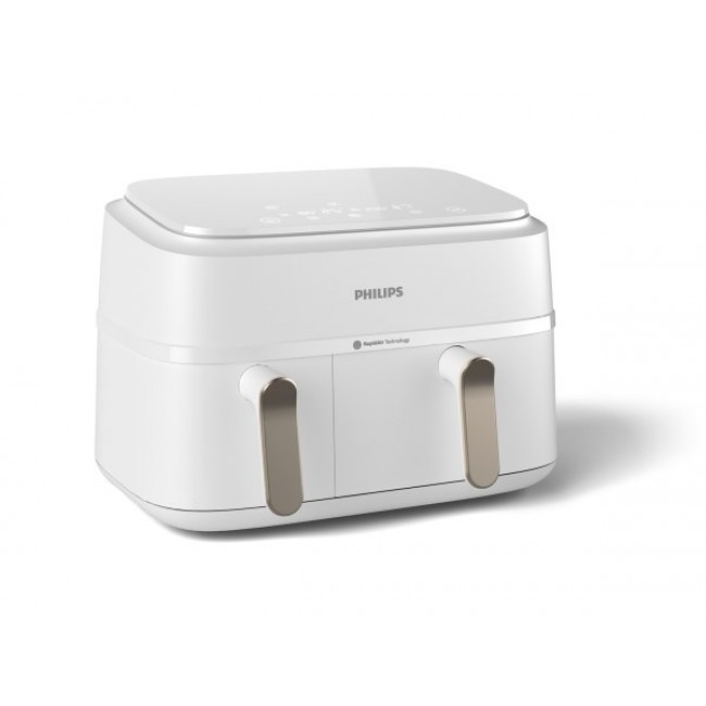 Philips 3000 series NA353/10 fryer Double 9 L Stand-alone 2750 W Hot air fryer Silver, White Philips 3000 series NA353/10 fryer Double 9 L Stand-alone 2750 W Hot air fryer Silver, White