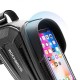 Rockbros B68-1 Bike frame bag Phone pocket 1.7l Black Rockbros B68-1 Bike frame bag Phone pocket 1.7l Black