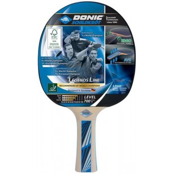 Donic Schildkr t Legends 700 table tennis equipment Blue, Wood