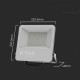 LED projector V-TAC VT-44105 100W 185Lm/W 6500K 18500lm (SKU 9895) Black LED projector V-TAC VT-44105 100W 185Lm/W 6500K 18500lm (SKU 9895) Black