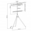 Techly ICA-TR18SAM TV mount 165.1 cm (65 Techly ICA-TR18SAM TV mount 165.1 cm (65