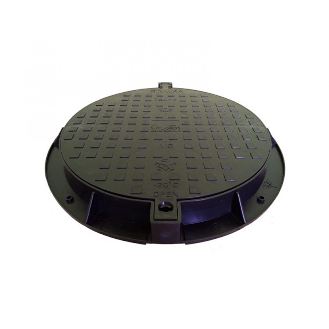 GARDEN SEWERAGE COVER 780PE-B A15 BLACK