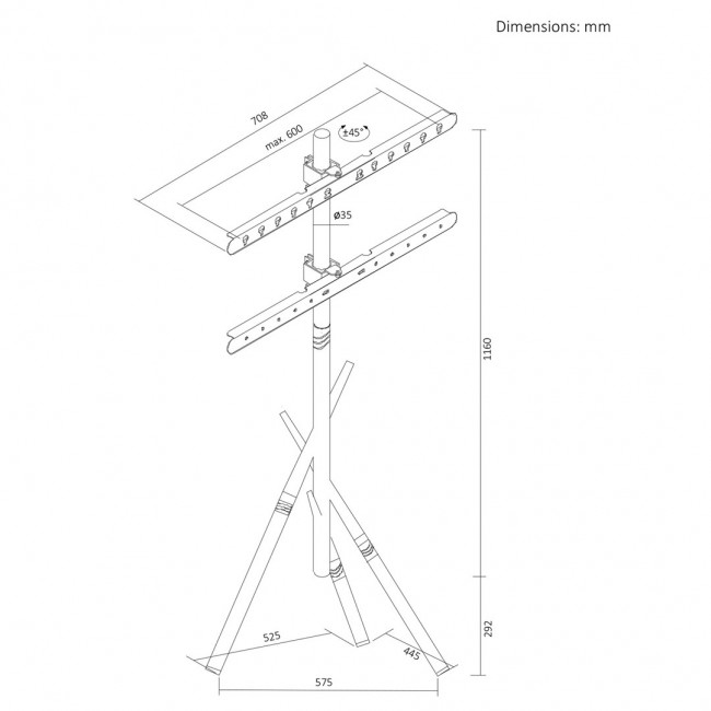 Maclean TV Floor Stand/Mount, 37 80 Maclean TV Floor Stand/Mount, 37 80
