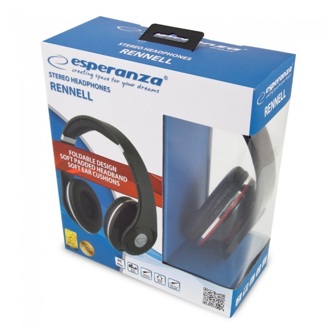 Esperanza EH141K headphones/headset Head-band Black Esperanza EH141K headphones/headset Head-band Black