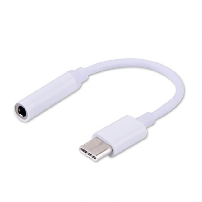 SAVIO USB Type 3.1 C (M) Jack 3.5mm (F) Audio adapter White AK-35