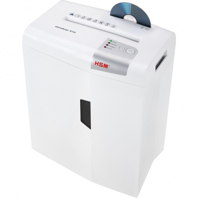 HSM shredstar S10 document shredder, 6 mm + separate CD-cutting mechanism