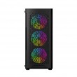 Gembird CCC-FC-400X Gaming ARGB computer case Fornax 400X, black Gembird CCC-FC-400X Gaming ARGB computer case Fornax 400X, black