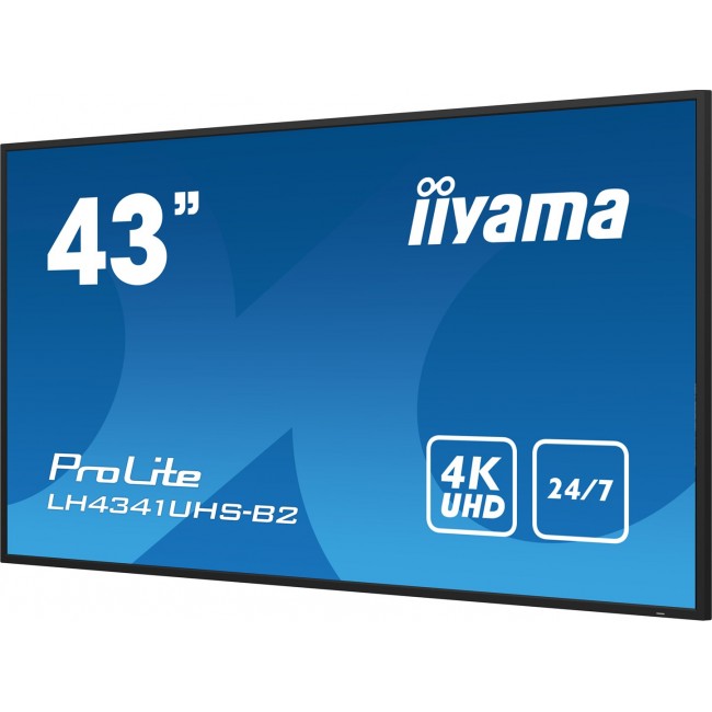 iiyama LH4341UHS-B2 Signage Display 108 cm (42.5 iiyama LH4341UHS-B2 Signage Display 108 cm (42.5