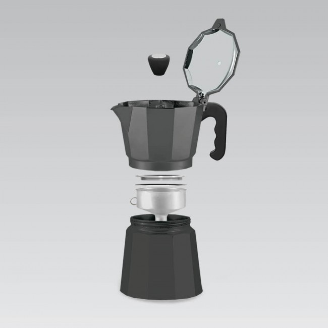 Maestro 3 cup coffee machine MR-1666-3-BLACK black Maestro 3 cup coffee machine MR-1666-3-BLACK black