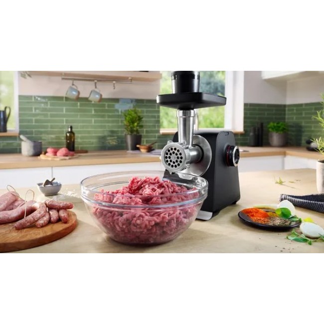 Bosch Serie 6 MFWS650B mincer 500 W Black, Silver Bosch Serie 6 MFWS650B mincer 500 W Black, Silver