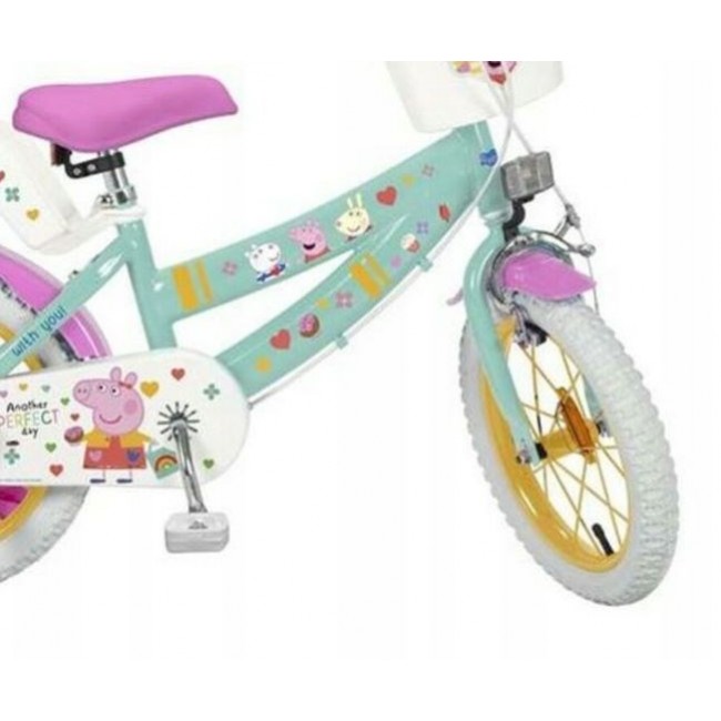 Children's bicycle Toimsa 12 Swinka Peppa green