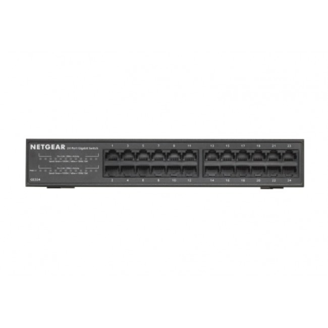 NETGEAR GS324 Unmanaged Gigabit Ethernet (10/100/1000) Black