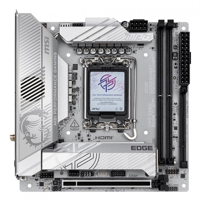 MSI MPG Z890I EDGE TI WIFI motherboard Intel Z890 LGA 1851 (Socket V1) mini ITX MSI MPG Z890I EDGE TI WIFI motherboard Intel Z890 LGA 1851 (Socket V1) mini ITX