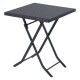 Extralink Small Black Forest Garden Furniture Set, Two Chairs + Black Table outdoor furniture set