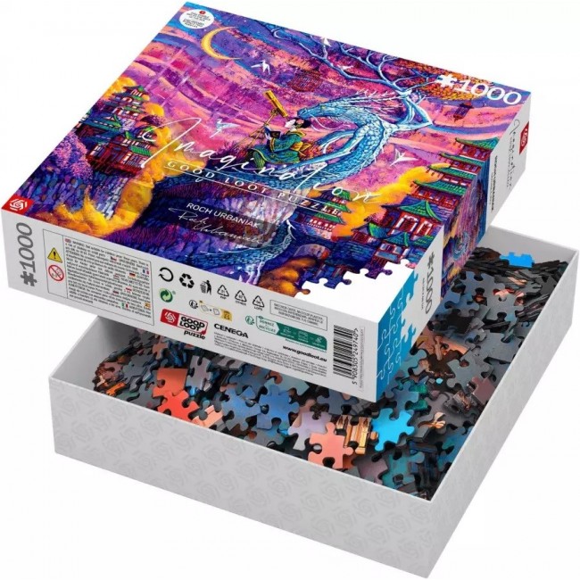 Puzzle Good Loot Imagination - Roch Urbaniak: Sakura & Ryu 1000 pc(s) Puzzle Good Loot Imagination - Roch Urbaniak: Sakura & Ryu 1000 pc(s)