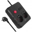 Maclean power strip, extender 2 sockets + 3xUSB, 110-240V AC 50/60Hz, 2.1A max 2500W, 1.5m, black, MCE387 B Maclean power strip, extender 2 sockets + 3xUSB, 110-240V AC 50/60Hz, 2.1A max 2500W, 1.5m, black, MCE387 B
