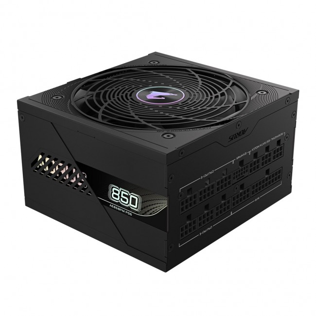 GIGABYTE AORUS ELITE P850W Power Supply - PCIe 5.0, 80 PLUS Platinum, Fully Modular Design, 120mm Fan, ATX 3.0 compatible, EU Plug GIGABYTE AORUS ELITE P850W Power Supply - PCIe 5.0, 80 PLUS Platinum, Fully Modular Design, 120mm Fan, ATX 3.0 compatible, EU Plug