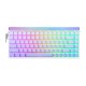 HERO84 HE White+Purple+Gradient+LIGHT JadeKing RGB AULA gasket keyboard