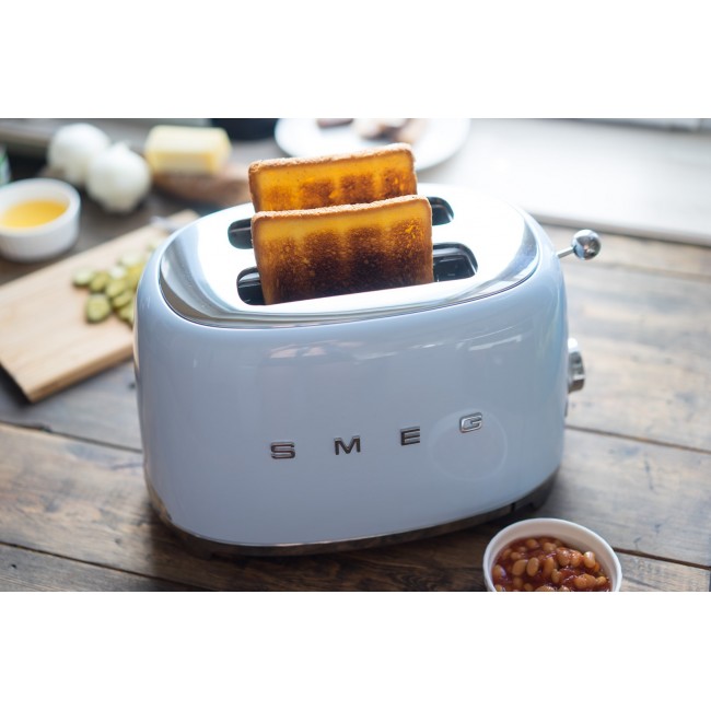 Smeg 50's Style Toaster TSF01PBEU Pastel Blue