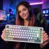 Inca IKG-455 keyboard Gaming USB + RF Wireless + Bluetooth QWERTY German White