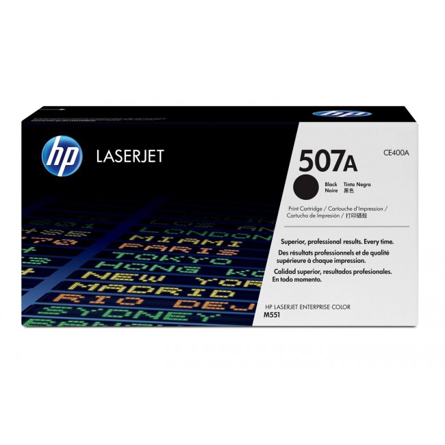 HP 507A Black Original LaserJet Toner Cartridge HP 507A Black Original LaserJet Toner Cartridge