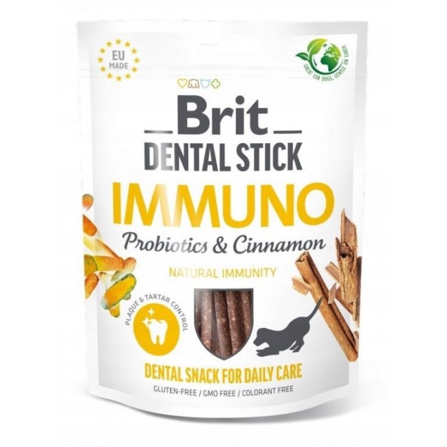 BRIT Dental Stick Immuno Probiotics & Cinnamon - dog treat - 251 g