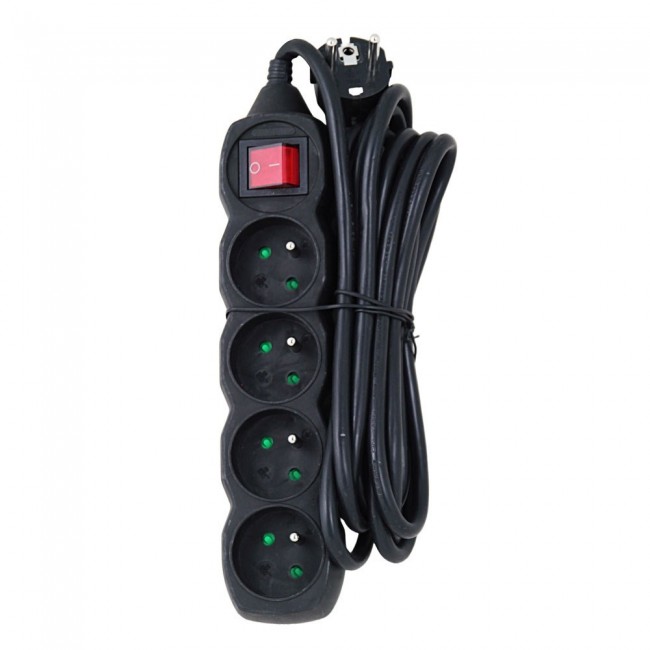 Esperanza ELK213K power extension 3 m 4 AC outlet(s) Indoor Black Esperanza ELK213K power extension 3 m 4 AC outlet(s) Indoor Black