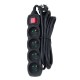 Esperanza ELK213K power extension 3 m 4 AC outlet(s) Indoor Black Esperanza ELK213K power extension 3 m 4 AC outlet(s) Indoor Black