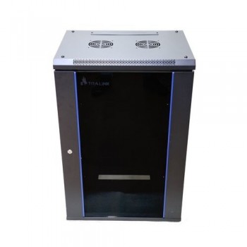Extralink Rackmount cabinet 15U 600x600 Black wall mounted