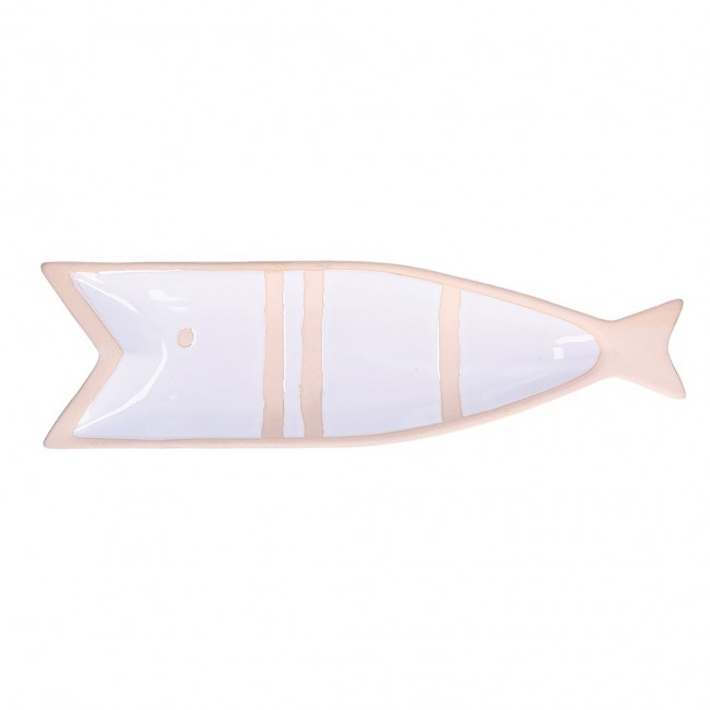RITUALI DOMESTICI PELAGICOILLOGICO Plate Fish White 38.5 x 11 x 3 cm RITUALI DOMESTICI PELAGICOILLOGICO Plate Fish White 38.5 x 11 x 3 cm
