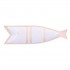 RITUALI DOMESTICI PELAGICOILLOGICO Plate Fish White 38.5 x 11 x 3 cm