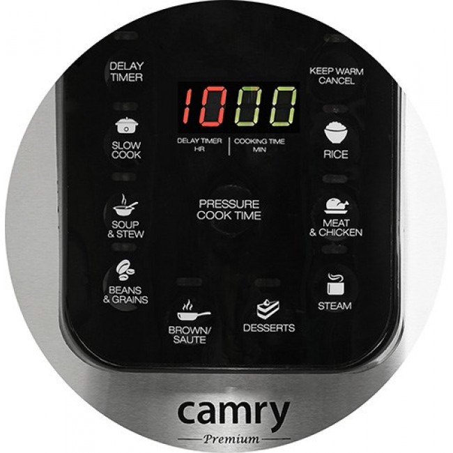Camry CR 6409 multi cooker 6 L 1000 W Black,Stainless steel Camry CR 6409 multi cooker 6 L 1000 W Black,Stainless steel