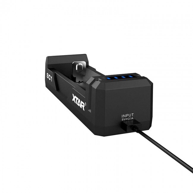 Battery charger Li-ion 18650 USB-C - 1 slot Battery charger Li-ion 18650 USB-C - 1 slot