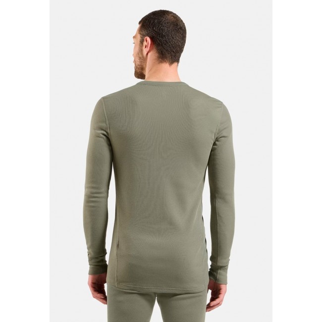 ODLO BL TOP crew neck l/s ACTIVE WARM long-sleeved thermal underwear, size L, grey ODLO BL TOP crew neck l/s ACTIVE WARM long-sleeved thermal underwear, size L, grey