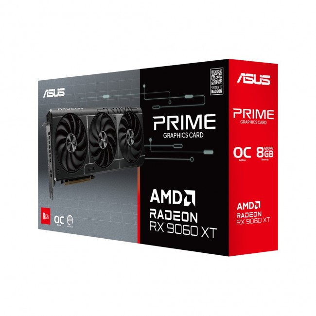 ASUS Prime -RX9060XT-O8G AMD Radeon RX 9060 XT 8 GB GDDR6 ASUS Prime -RX9060XT-O8G AMD Radeon RX 9060 XT 8 GB GDDR6