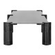 Dual Monitor Stand - Double Maclean, max. 20kg, tempered glass, (1029x285x127mm), MC-936