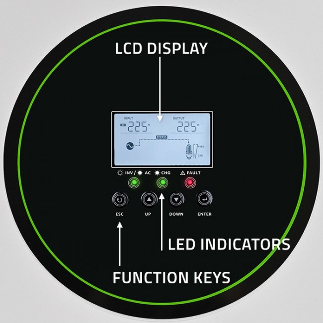 Hybrid solar inverter Off-Grid 6200W | 120A Hybrid solar inverter Off-Grid 6200W | 120A