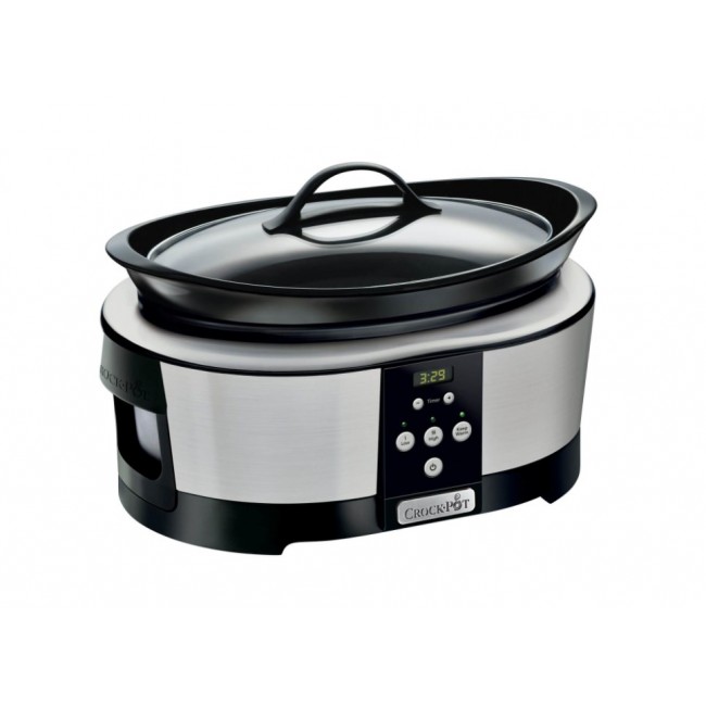 Crock-Pot SCCPBPP605-050 5.7-litre slow cooker (chrome) Crock-Pot SCCPBPP605-050 5.7-litre slow cooker (chrome)