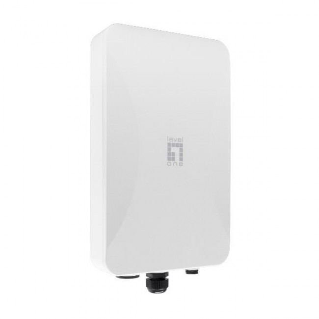 LevelOne AX3000 Dual Band Wi-Fi 6 Outdoor PoE Wireless Access Point, Omni-directional