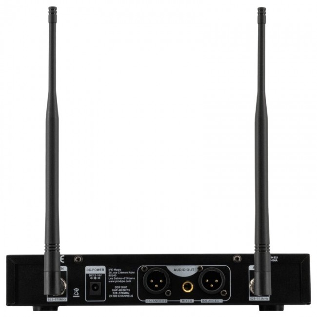 Prodipe M850 DSP Duo UHF F5 - UHF system with 2 handheld microphones Prodipe M850 DSP Duo UHF F5 - UHF system with 2 handheld microphones